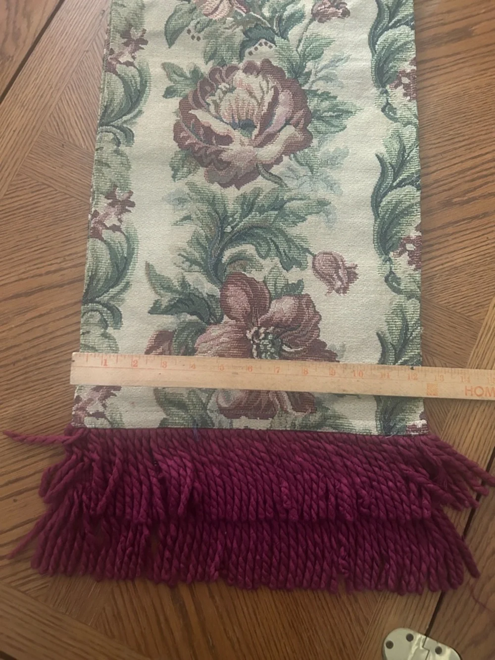 Vintage Floral Tapestry Table Runner